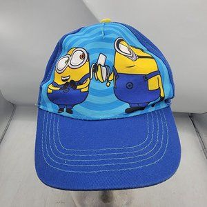 Minions Bob And Kevin Kids Blue Yellow Hat Cap Adjustable Comfort Despicable Me